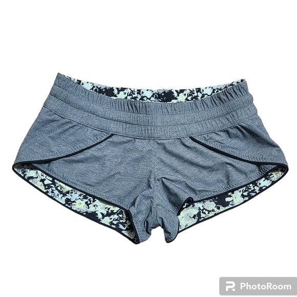 Lululemon Water: Surf Short Crosscourt Petal Black Clarity Yellow *Reversible 4 - Picture 14 of 16